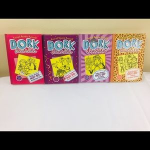 Four Dork Diaries Books Numbers 1,2,8,9